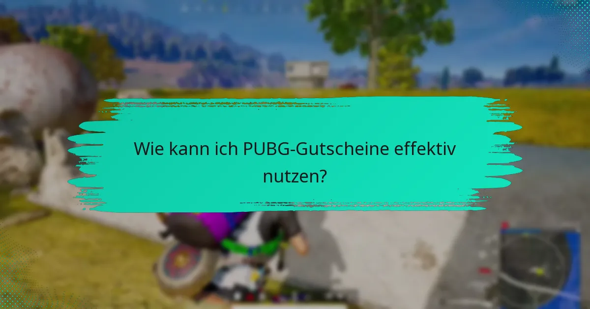 Was sind die häufigsten Fallstricke bei der Nutzung von PUBG-Gutscheinen?